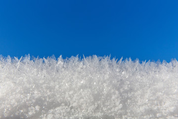 Fototapeta premium Eiskristalle Himmel breit