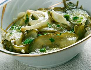 salad of pickled cucumbers