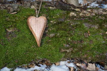 Drewniane serce © mukiart