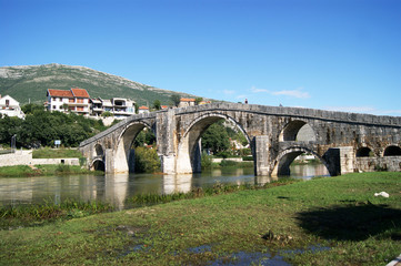 Fototapeta na wymiar Arslanagich Bridge in Trebinje