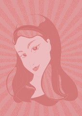 girl comics popart style retro vector illustration