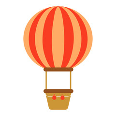 air balloon on a white background