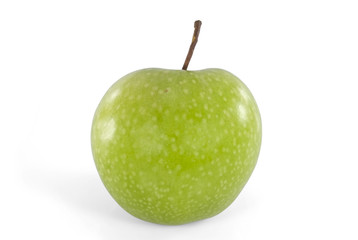 Green apple / Green apple on white background.