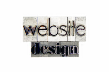 website design / caracteres d'imprimerie en plomb