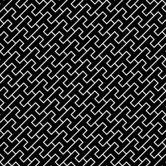 Vector modern seamless geometry pattern h, black and white abstract geometric background, pillow print, monochrome retro texture, hipster fashion design