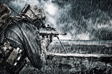 U.S. Army sniper - obrazy, fototapety, plakaty