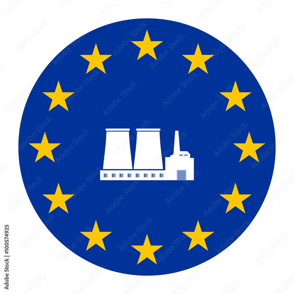 Sticker Centrale nucléaire européenne