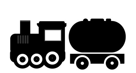 Wagon citerne et une locomotive