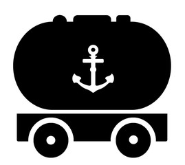 Ancre sur un wagon citerne
