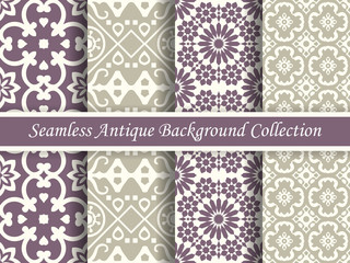 Antique seamless background collection_06
