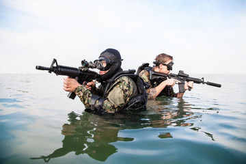 Navy SEAL frogmen 