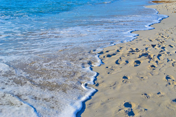 blue water in Alghero shoreline