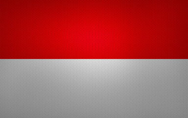 Closeup of Indonesia flag