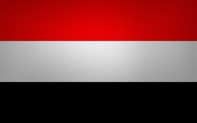 Closeup of Yemen flag