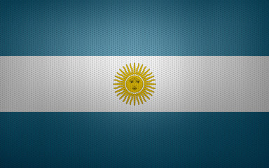 Closeup of Argentina flag