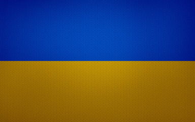 Closeup of Ukraine flag