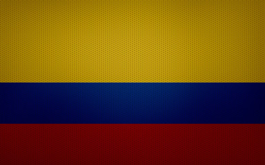 Closeup of Colombia flag