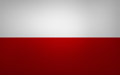 Obraz premium Closeup of Poland flag