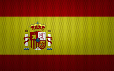 Closeup of Spain flag