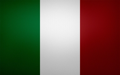 Closeup of Italy flag