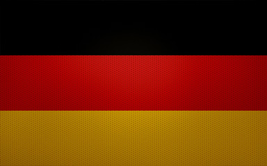 Closeup of Germany flag