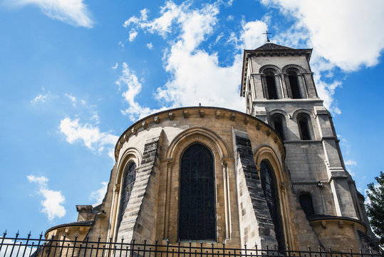 Basilica Sacre Coeur in Montmartre in Paris, France.