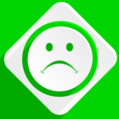 cry green flat icon