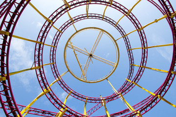 vue de dessous cercles  man&egrave;ge grand 8 