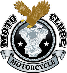 Motorcycle biker racing vector design