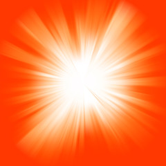 Orange color burst. EPS 8