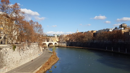 Il fiume Tevere a Roma