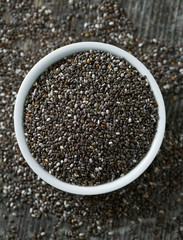 chia seeds in a bowl