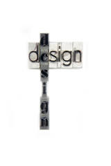 design / caracteres d'imprimerie en plomb