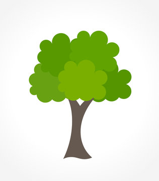 Green tree vector