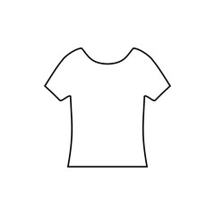 T-shirt icon. Clothes symbol. Vector illustration.