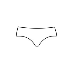 Underwear women pants icon. Vector illustration.