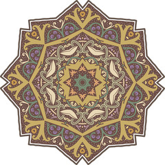 Mandala ethnic indian illustration design