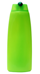 Plastic Bottle with Shampoo or hygienic cosmetic product, isolated on white background