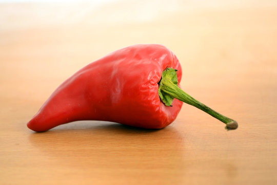 red pepper on table surface