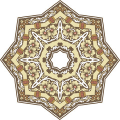 Mandala ethnic indian illustration design