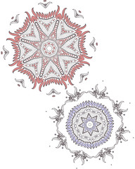 Mandala ethnic indian illustration design
