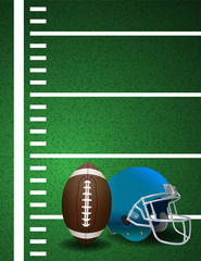 American Football Field Ball Helmet Background