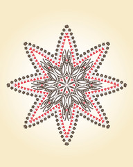 Mandala ethnic indian illustration design