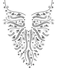 Neckline illustration vector design fashion