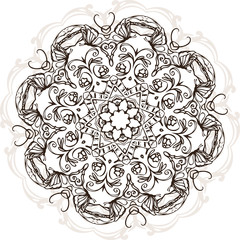 Mandala ethnic indian illustration design