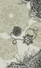 Mandala ethnic indian illustration design