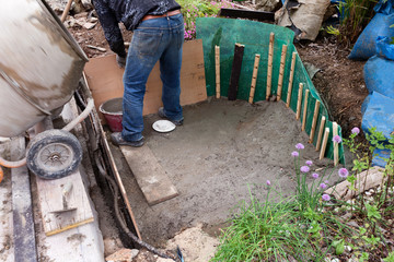 Mason Building Small Pond