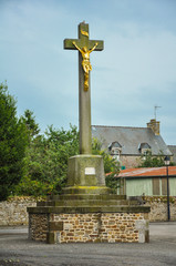 Crucifixión en Sains, Bretaña, Francia