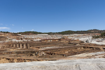 Lugares de España. cuenca minera de Río tinto en la provincia de Huelva, Andalucía