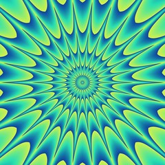 Psycho floral pattern generated texture